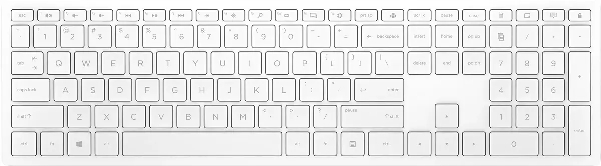 HP Pavilion Wireless 600 White keyboard 4CF02AA Photo 3