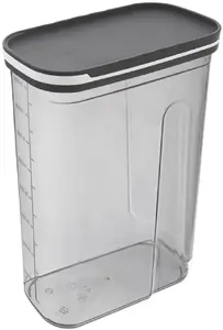Deco4Home birstošo produktu uzglabāšanas trauks, 4 l, pelēks