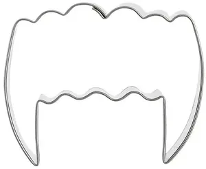 Lumarko Metal Cookie Cutter Vampire Teeth 5.5 cm