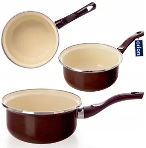 Emaljēts katliņš Sapir BROWN 16 cm, 1 l