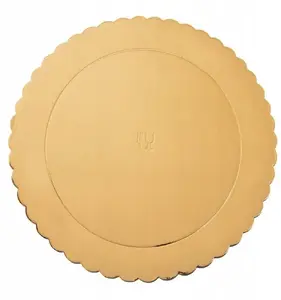 Lumarko Podkład pod tort, ciasto złoty okrągły 26 cm