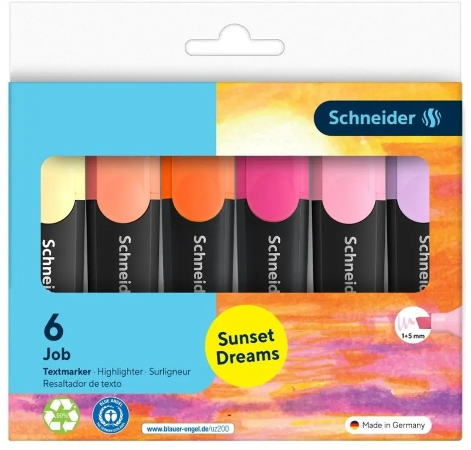Schneider Job Sunset Dreams marķieru komplekts