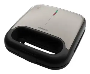 Сэндвичница Aiwa TETSU 750 Вт, нержавеющая сталь и черный цвет