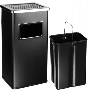 Ulsonix 30L Waste Bin with Integrated Ashtray