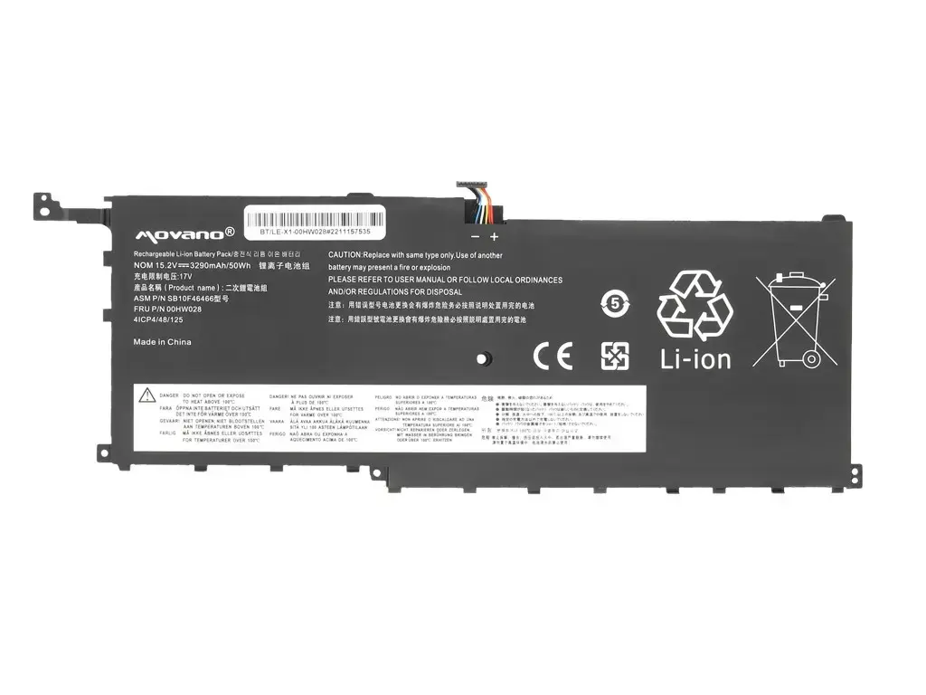 Аккумулятор Movano для Lenovo X1 Carbon 20FB Photo 5