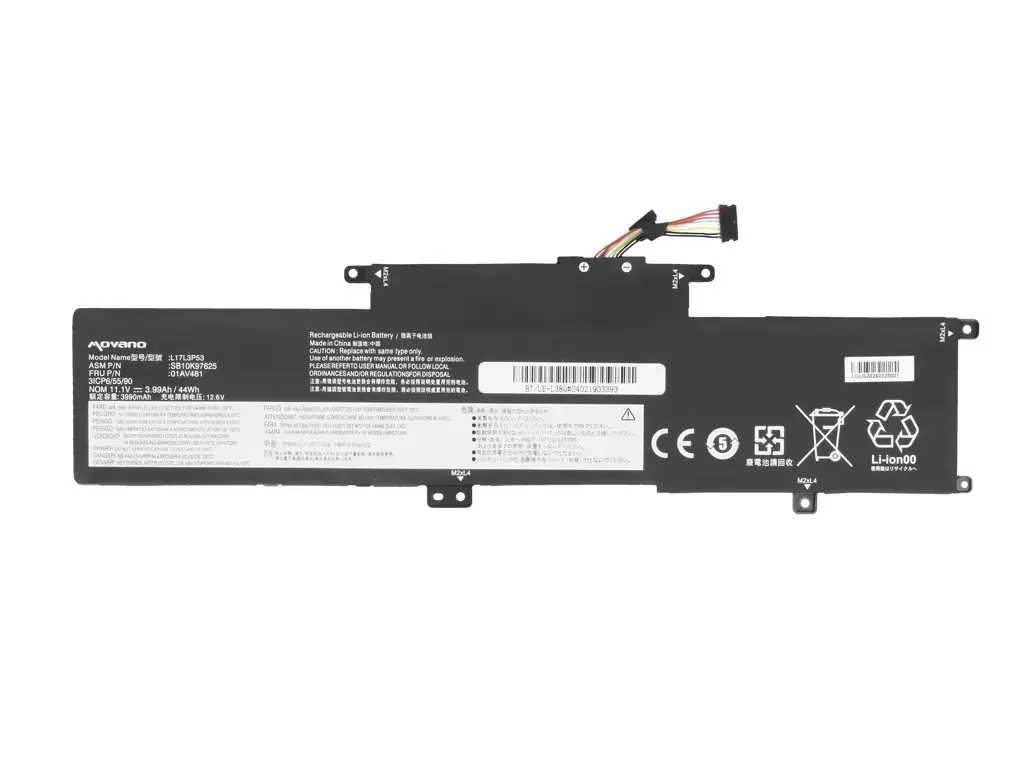 Movano BT/LE-L380 akumulators Lenovo ThinkPad Yoga L380 L390 Photo 5