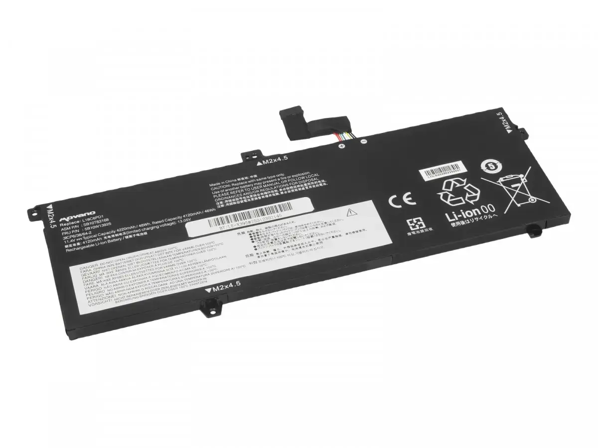 Аккумулятор Movano для Lenovo ThinkPad X13, X390, X395 Photo 2