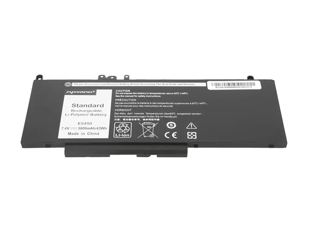 Аккумулятор Movano для Dell E5450 E5550 7.4В 5800мАч Photo 3