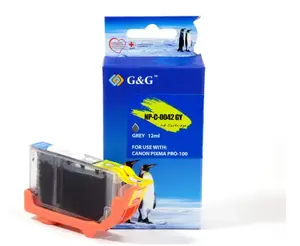 G&G 10284 Compatible Ink Cartridge for Canon, Standard Yield, Grey, 12 ml