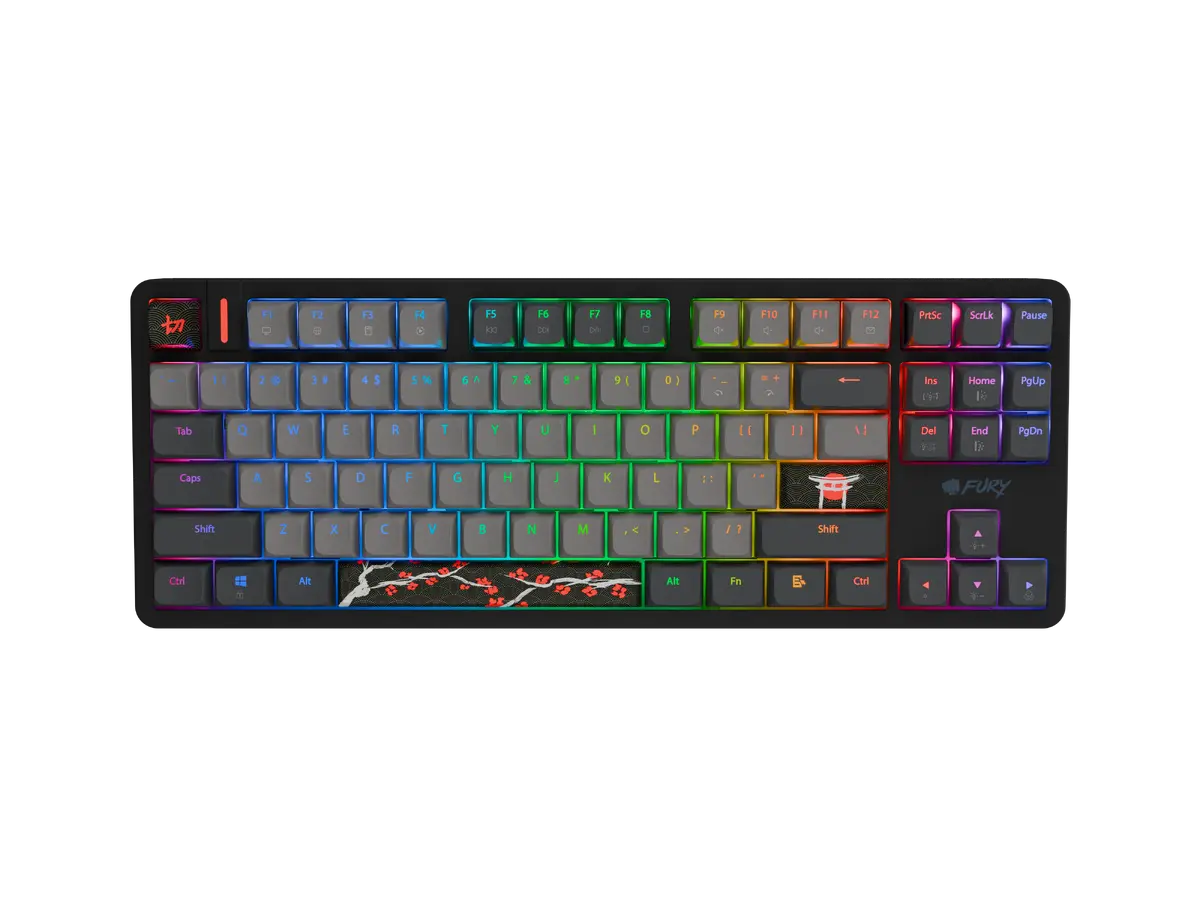 Spēļu tastatūra Fury Kanabo K6 vadu