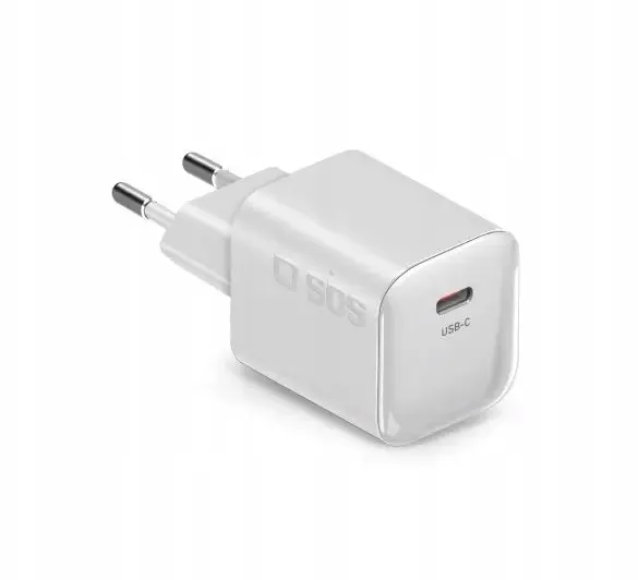 SBS TETRGAN1C20WW 20W USB-C sienas lādētājs