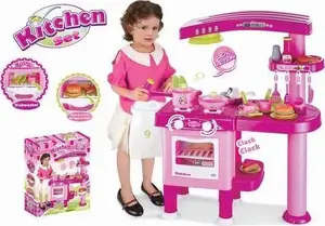 G21 Large Children's Play Kitchen with Accessories, Pink