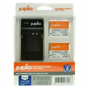 Зарядное устройство Jupio COL1000 для аккумуляторов Olympus Li-90B и Li-92B