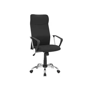 Songmics OBN034B01 ergonomisks biroja krēsls ar auduma apdari un regulējamu slīpumu