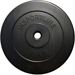 Цементный диск для штанги inSPORTline 15 кг, диаметр 30 мм