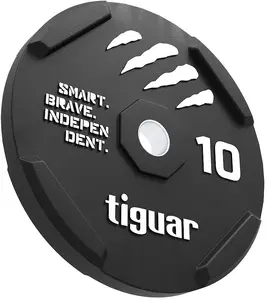 Tiguar Bumper Plate 10 kg Rubber Black