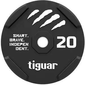 Tiguar Bumper Plate 20 kg Rubber Black