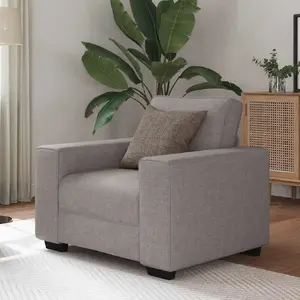 VidaXL atpūtas krēsls, pelēkbrūns, audums, 60 cm