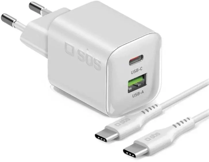 SBS 20W sienas lādētājs ar USB-C
