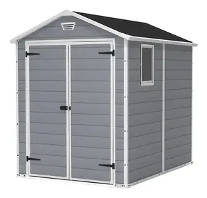 Curver Manor Plastic Shed with Double Doors and Gable Roof