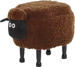 Shumee Sheep Animal Ottoman with Storage Brown