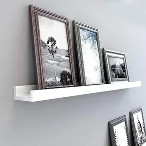 Songmics Wall Shelf Floating Display Ledge White 110x10 cm