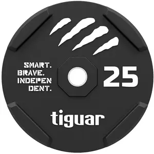 Tiguar Bumper Plate 25 kg Rubber Black