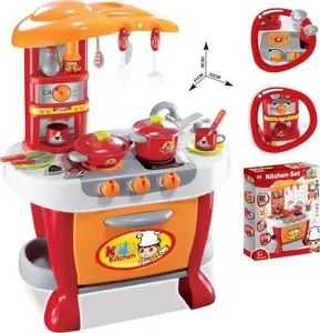 G21 Little Chef Children's Play Kitchen with Accessories, Orange