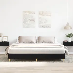 vidaXL vidaXL Łóżko czarny dąb 160x200 cm drewno inżynieryjne