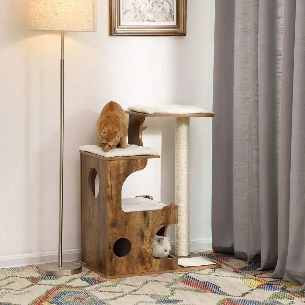 Songmics UPCT70HW Cat Tree and Scratching Post Photo 3