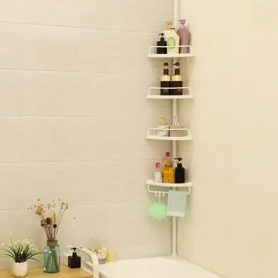 LEOBERT BCB001A Telescopic Bathroom Shelf Photo 3