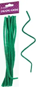 FANDY Creative Pipe Cleaners, Green, 15 Pieces