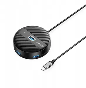 USB-хаб ORICO YS1-C2 на 4 порта с 1x USB 3.0 и 3x USB 2.0, кабель 0.3 м, черный