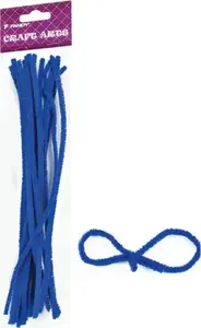 FANDY Creative Pipe Cleaners, Blue, 15 Pieces