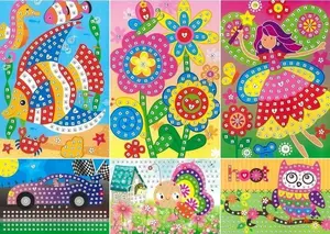 FANDY Kids Foam Mosaic Set, 6 Pieces, Design 01