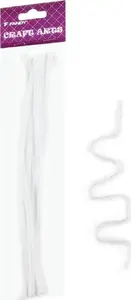 FANDY Creative Pipe Cleaners, White, 15 Pieces