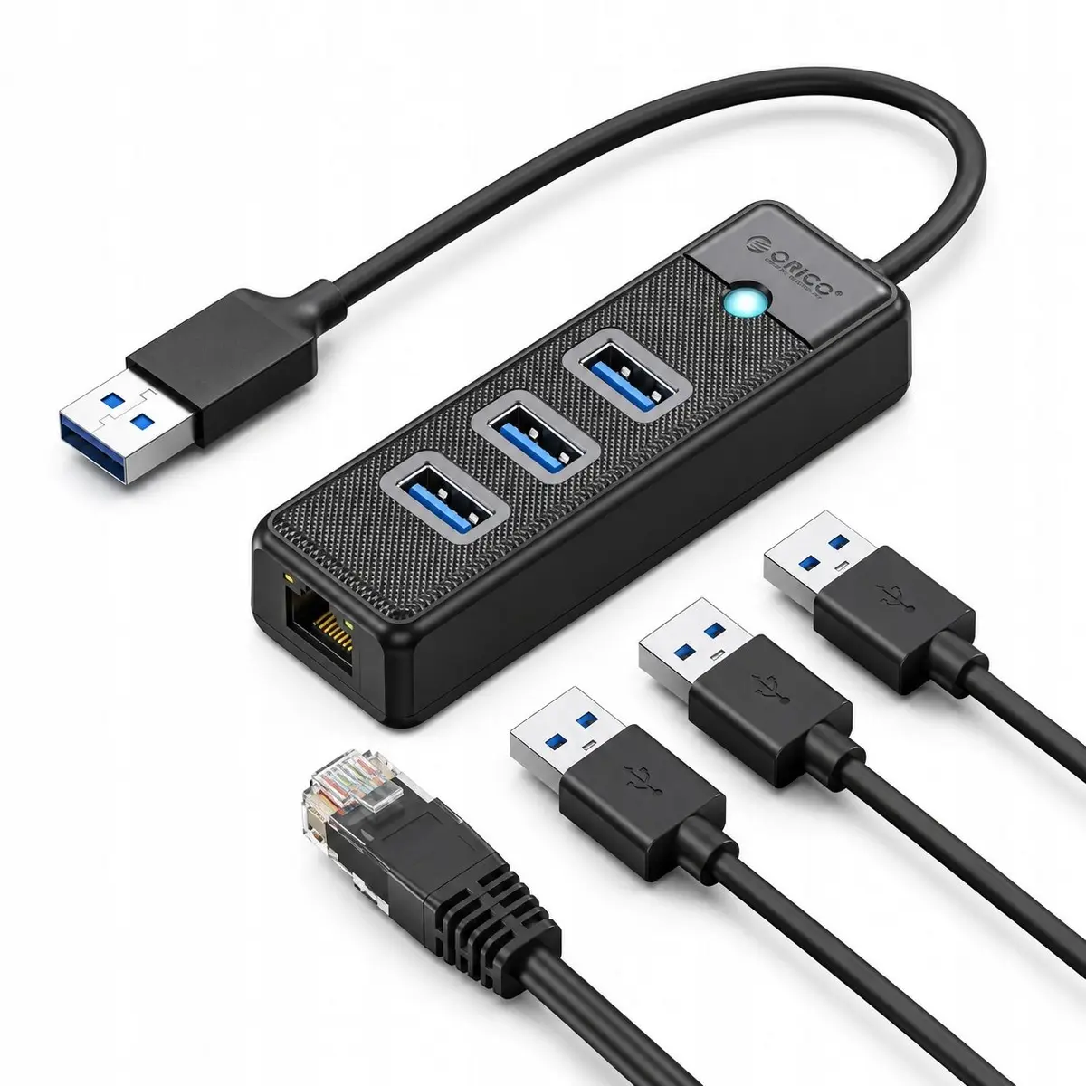 ORICO PW3UR25-U3 USB centrmezgls ar 3x