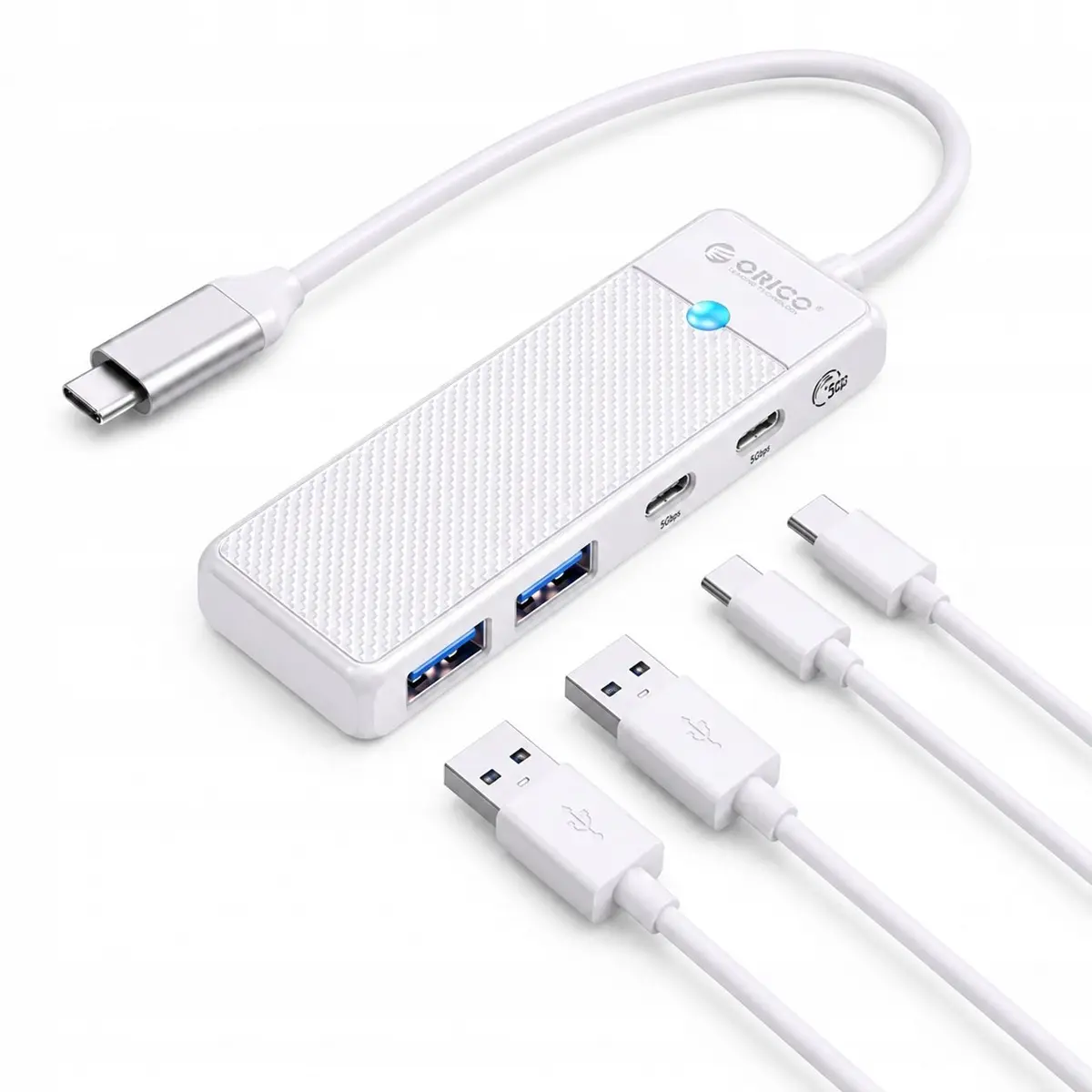 ORICO PAPW2AC-C3 4-portu USB centrmezgls ar