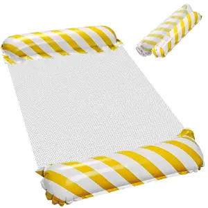 RoGer Inflatable Beach Hammock Float Yellow