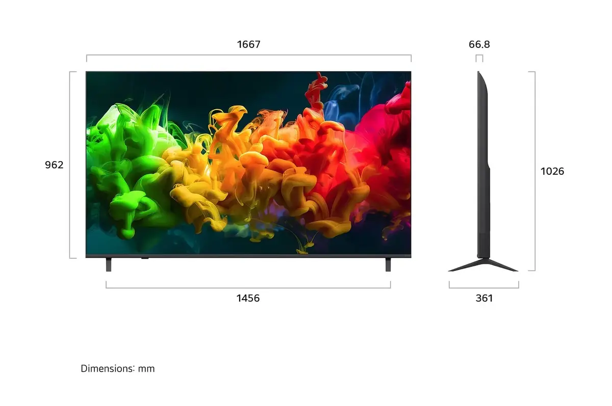 Телевизор LG 75QNED8EB3A 75 дюймов 4K QNED MiniLED Smart TV Photo 2