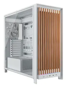 Corsair 5000D WOOD RS Midi Tower PC Case, Walnut and White