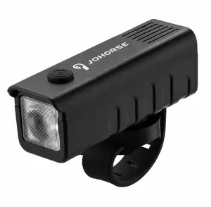 Piederums velosipēdiem iLike  JOHORSE USB Rechargeable Bike Headlight, High Brightness LED Bicycle Front Light, IPX4 Waterproof, ABS Shell, Easy Handlebar Mount 