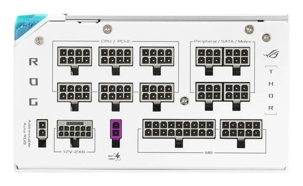 ASUS ROG -THOR-1200P3-WHITE-GAMING-E power supply unit 90YE00V9-B0NA00 Photo 5