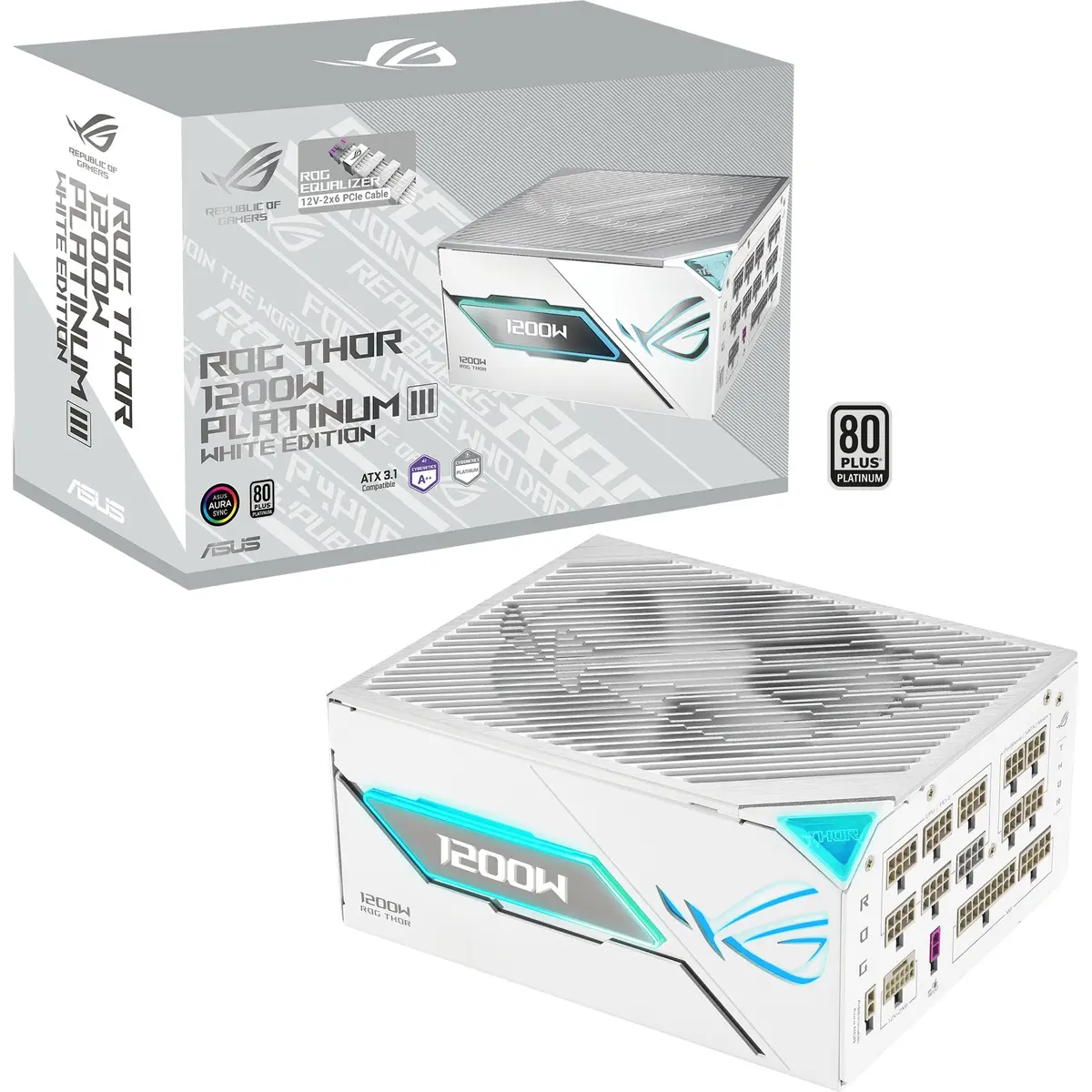 Asus ROG-THOR-1200P3-WHITE-GAMING-E Baroklis 1200 W 80