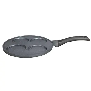Tognana Mythos 4-Section Pancake and Egg Pan 26cm, Cast Aluminum, Induction Compatible