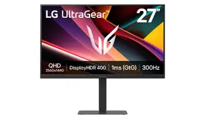 LG UltraGear 27G640A-B 27-inch QHD LED Monitor, 2560 x 1440, 1ms Response Time