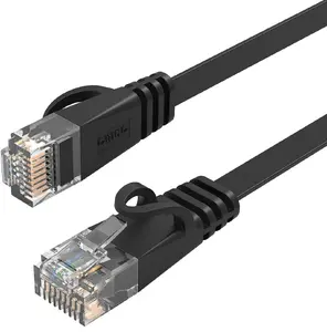 Orico PUG-C6B CAT6 Ethernet Network Cable, RJ45, 1000Mbps, Flat, 2m, Black