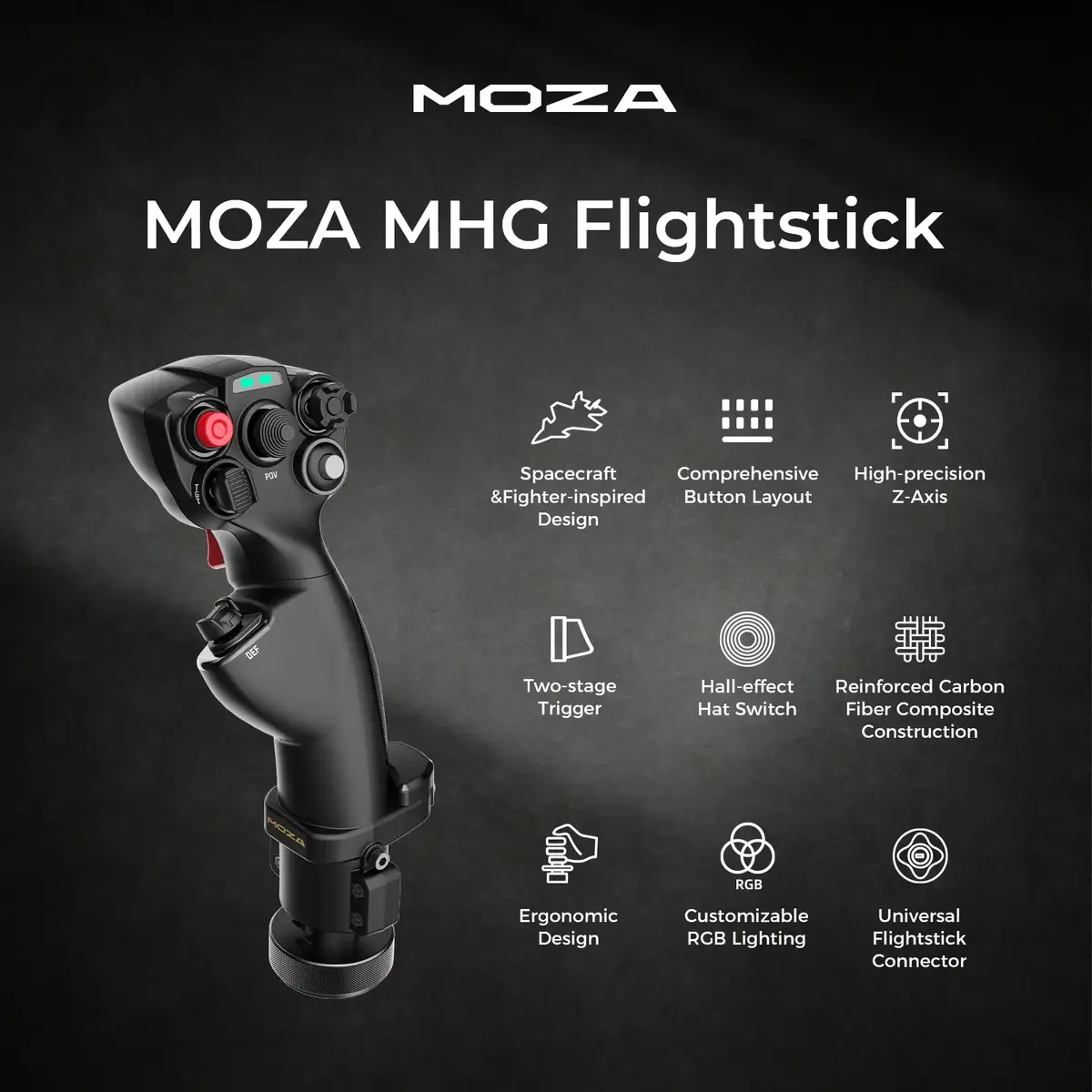 MOZA MHG Flight Stick MOZ-AS018 Photo 4