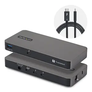 StarTech.com 303UE-TB5-HUB хаб-разветвитель Thunderbolt 5 80 Мбит/с Серый
