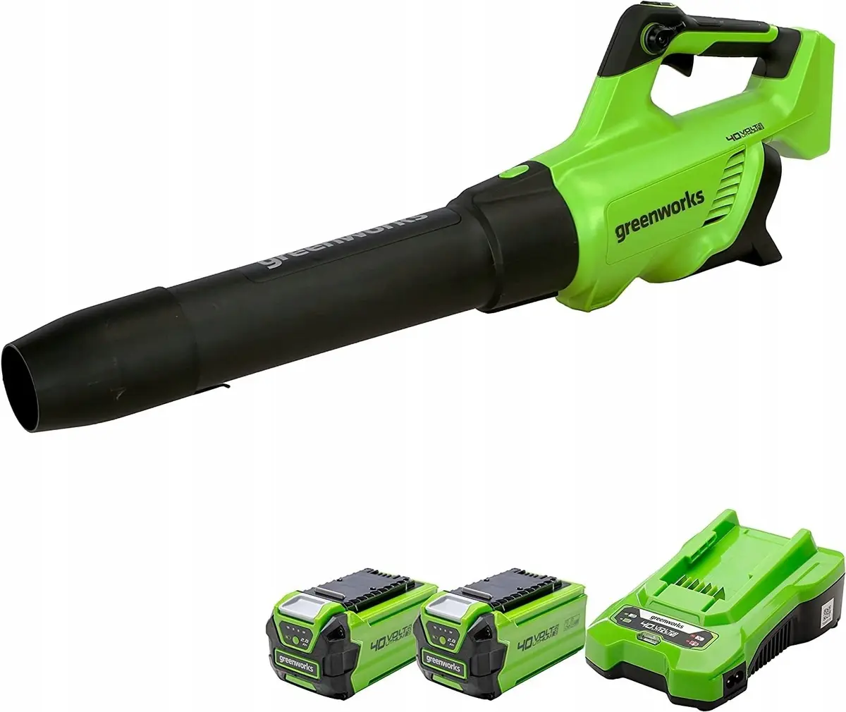 GreenWorks GD40ABIIK2X 24V akumulatora lapu pūtējs